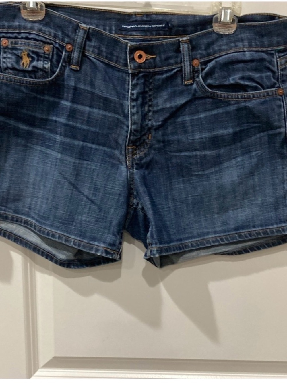 Ralph Lauren Dark Blue Denim Jean Shorts - Picture 2 of 7